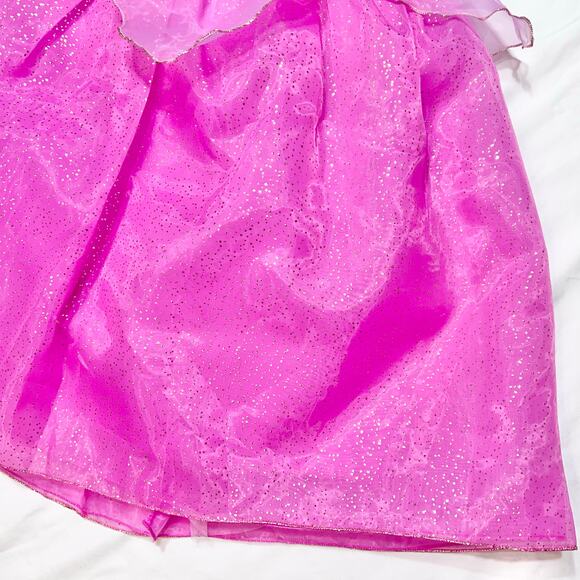 Disney Store Princess Aurora Costume Girls Small 5-6 Sleeping Beauty Pink New - Picture 11 of 16